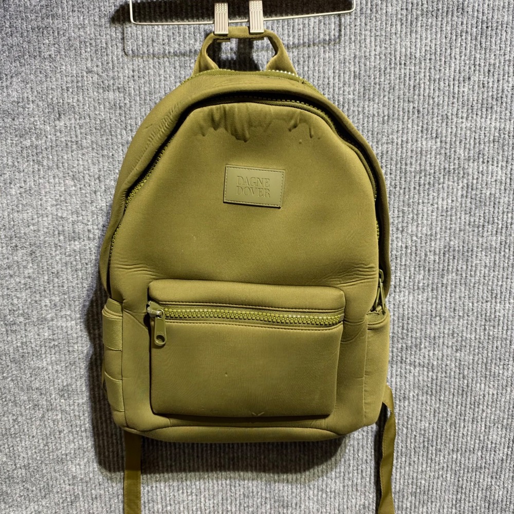 Dagne Dover Dakota Backpack Unisex Medium Moss Green Neoprene Tech Bag